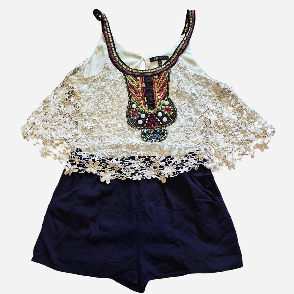 GALBOSS Women's crochet Playsuit-romper size 24"